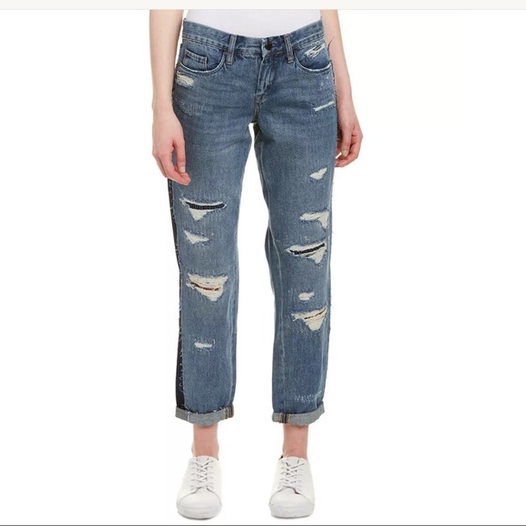 Blank NYC Denim - Blank NYC Distressed Girlfriend Crop Jeans W28 8